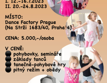 PŘÍMĚSTSKÝ LETNÍ TANEČNÍ TÁBOR PRO DĚTI